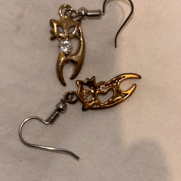 Neiman Marcus Gold and Silver Dangle Earrings - Picture 2 of 3
